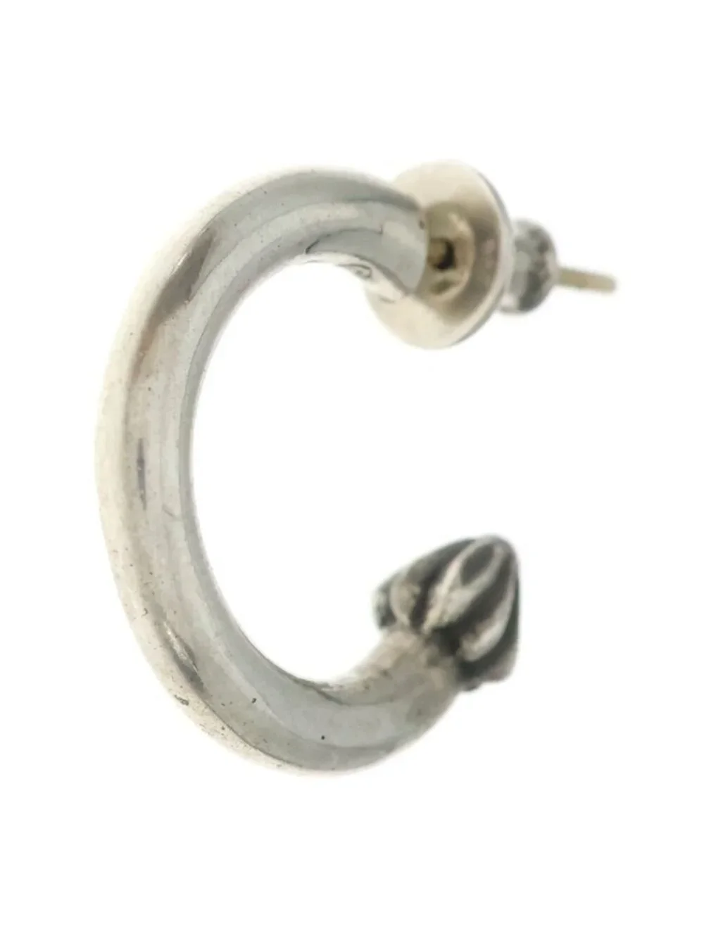 Chrome Hearts Hoop Plain Earrings Silver